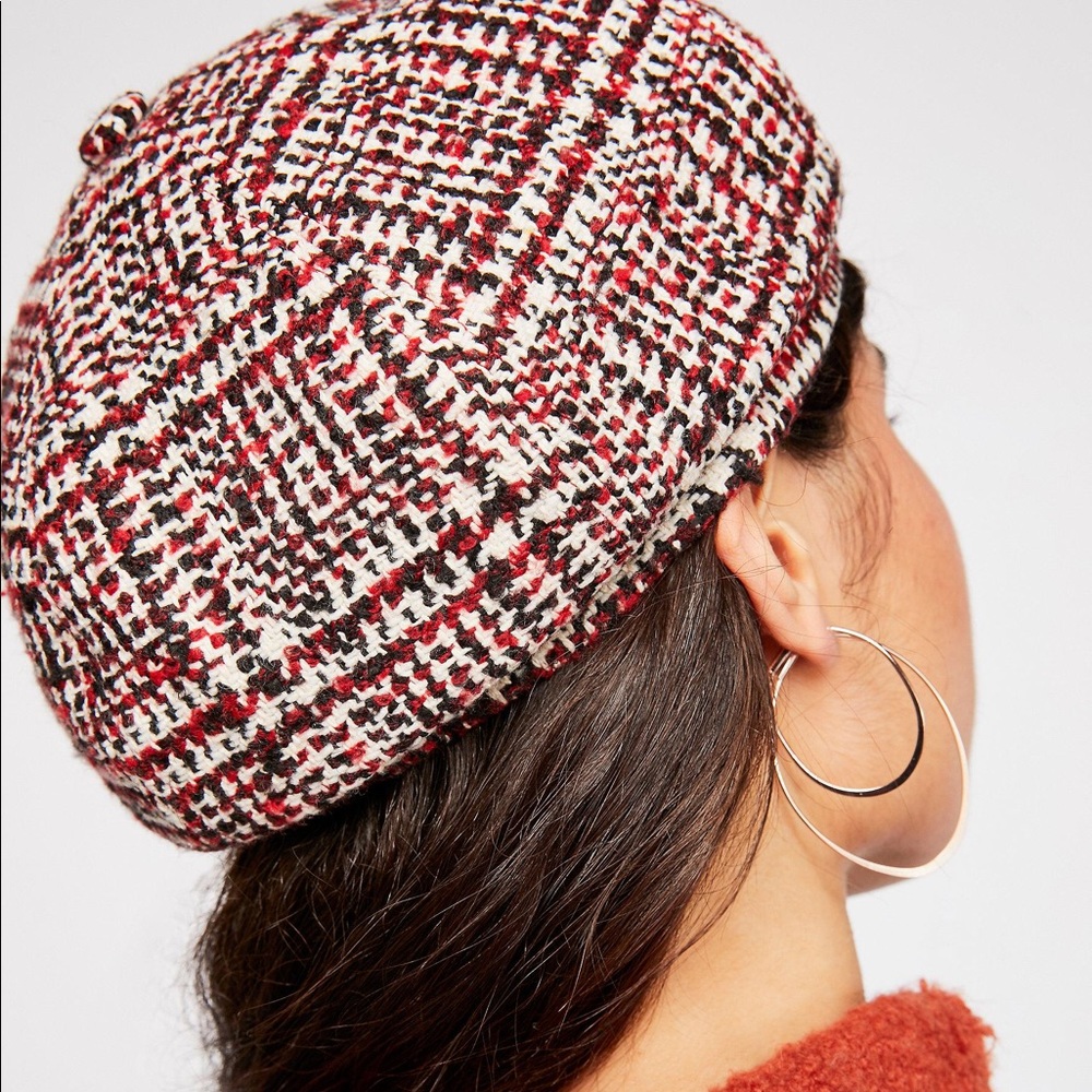 Free People Eloise Tweed Beret NWT - Picture 3 of 5